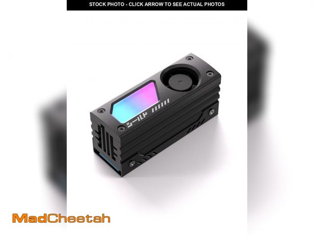Lot 74-12306355 - EZDIY-FAB Shield ARGB M.2 SSD Heatsink with Build-in 20mm PWM Fan, Premium Aluminum Design,5V 3-Pin ...