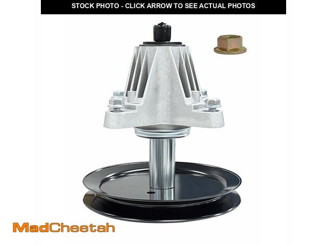 Lot 74-14060722 - IWIWE 618-09395 618P09395 Mower Deck Spindle Assembly and Nut 912-0417 Compatible with Cub Cadet ZT1...