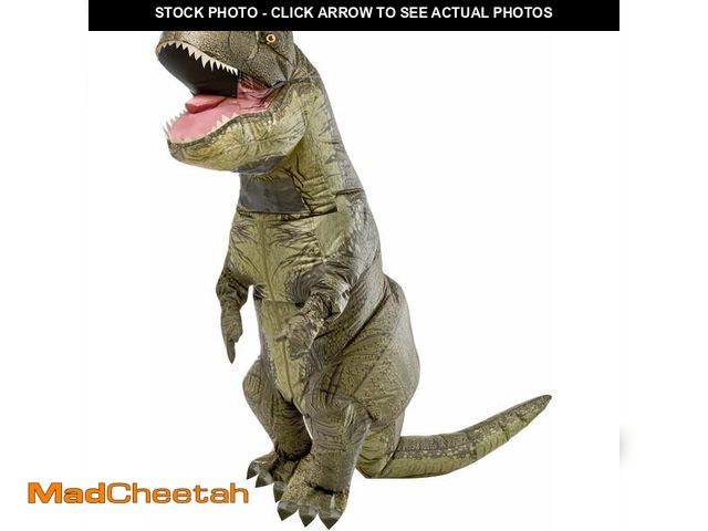 Lot 74-12857184 - Jurassic World Inflatable T-Rex Costume for Adults by Rubies, Unisex (One Size Fits Most) - UNUSED