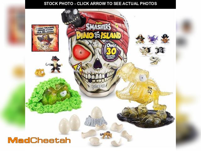 Lot 74-13710930 - ZURU Smashers Dino Island Giant T-Rex Skull with 30+ Surprises and Mini Eggs, Dinosaur Discovery Toy...