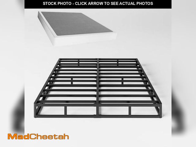 Lot 74-12145043 - QFTIME 5  Metal Queen Box Spring  Mattress Foundation  Heavy-Duty  Easy Assembly - UNUSED
