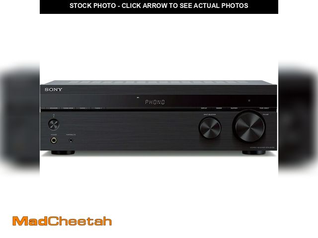 Lot 74-14591578 - Sony STRDH190 2-ch Home Stereo Receiver with Phono Inputs &amp; Bluetooth Black - USED