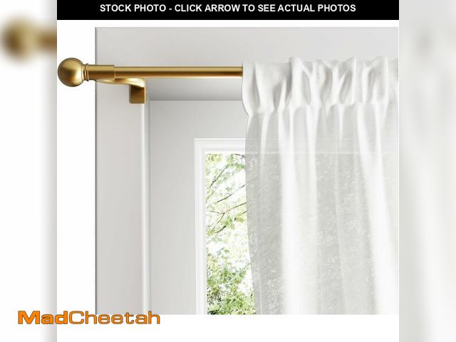 Lot 74-12760636 - Zenna Home Adjustable Curtain Tension Rod for Windows, No Drill Expandable Tension Curtain Rod with ...