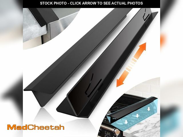 Lot 74-14143629 - 2PCS Kitchen Stove Counter Gap Covers, Stainless Steel Stove Gap Guard, Cooktop Trim Kit, Stove Gap ...