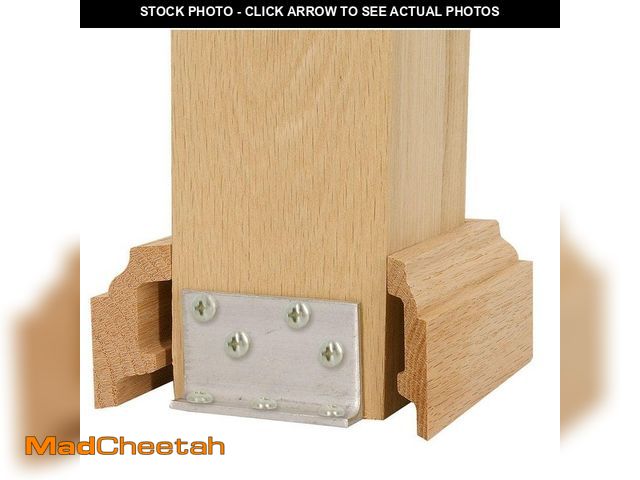 Lot 74-14074684 - EVERMARK Stair Parts 3 in. x 3 in. Unfinished Hemlock Newel Post Attachment Kit - UNUSED