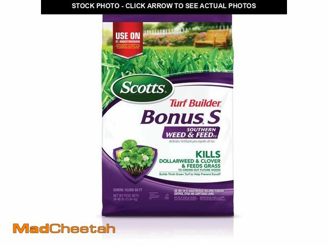 Lot 74-13802273 - Scotts Turf Builder Bonus S Southern Weed &amp; FeedF2 - Florida Weed Killer and Lawn Fertilizer, 10...