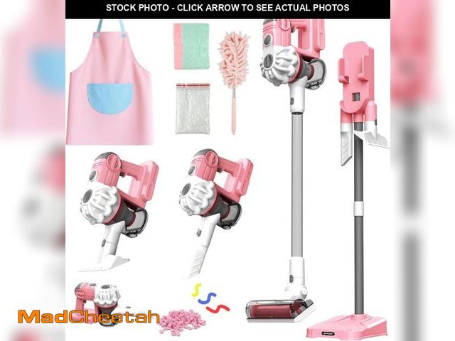 Lot 74-12331779 - SMILESSKIDDO Kids Vacuum That Really Works - 3-in-1 Toy Vacuum with Real Suction, Apron, Cleaning Cl...