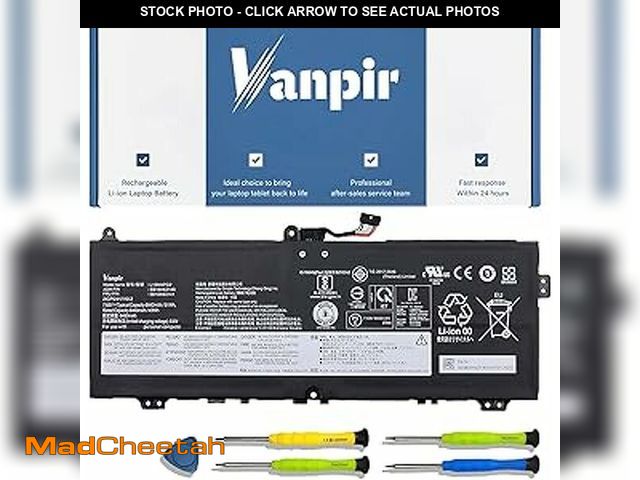 Lot 74-10908474 - VANPIR L19M4PG2 Laptop Battery 7.68V 51W 6642mAh Replacement for Lenovo Ideapad Flex 5 CB-13IML05 Se...