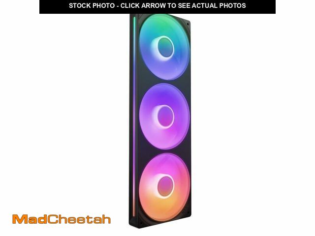 Lot 74-14211950 - NZXT F360 RGB Core - 360mm Single-Frame Fan Unit with 3 x 120mm RGB Fans - Speed &amp; Lighting Cont...