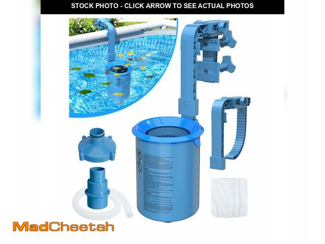 Lot 74-14266229 - DeeprClean Upgrade Above Ground Pool Skimmer Comes with 3 Socks, Anti-tilt Wall Mount Surface Skimme...