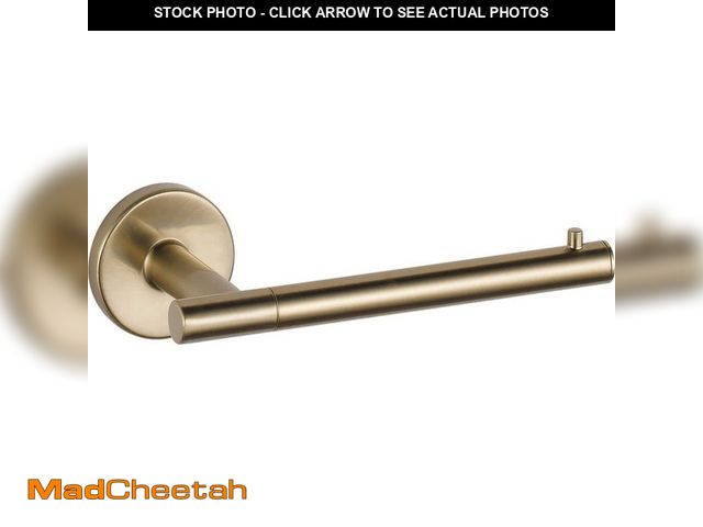 Lot 74-14222696 - Delta Trinsic Single Post Toilet Paper Holder in Champagne Bronze - UNUSED