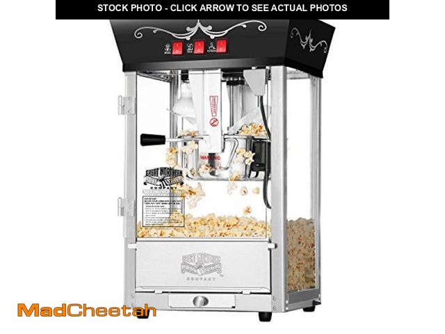 Lot 74-12210123 - Matinee Popcorn Machine - 8oz Popper with Stainless-Steel Kettle, Reject Kernel Tray, Warming Light,...