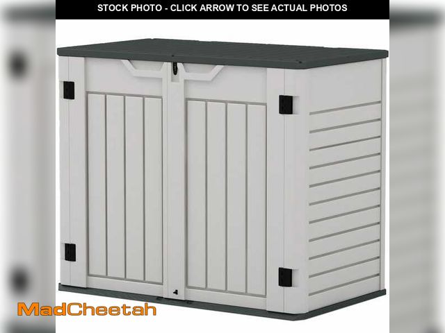 Lot 74-13648053 - Patiowell 4-ft x 2-ft Multiple colors/finishes Lean-to Resin Storage Shed - UNUSED