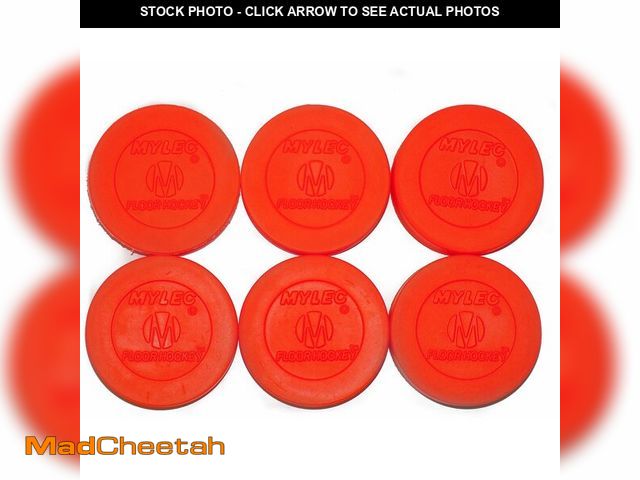 Lot 74-13952647 - Mylec Hockey Pucks for Indoor &amp; Outdoor Hockey, Lightweight Hollow Plastic Pucks for Street Hock...