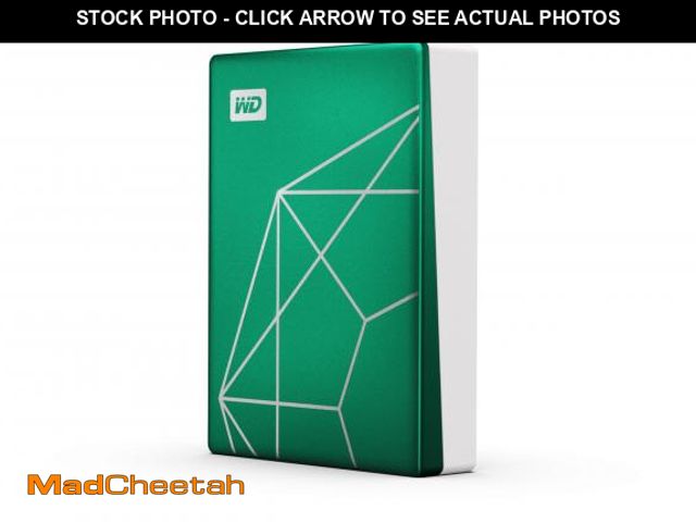 Lot 74-12222273 - WD 6TB My Passport Ultra Portable Hard Drive HDD, 20th Anniversary Emerald Drive, USB-C, with Backup...