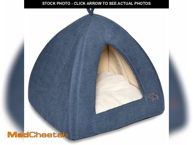 Lot 74-13382183 - Best Pet Supplies Dog House Bed Crate Mat Tent Indoor Round Soft Plush for Small, Medium, and Large ...