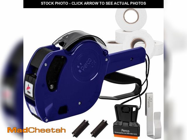 Lot 74-13710305 - (MISSING 1 ROLLER,LABELS) Perco Lite 1 Line Price Gun with Price-Marking Labels Kit Ã¢â¬â Include...