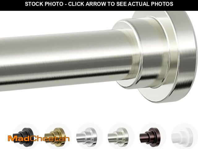 Lot 74-12329068 - Mcrbeay Shower Curtain Rod, 1" Diameter Heavy Duty Tension Shower Rod, Non Slip Adjustable 28-74 inc...