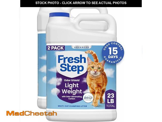 Lot 74-14581839 - Fresh Step Advanced Odor Shield Light Weight Clumping Litter, 11.5 lb., 2Pk - UNUSED