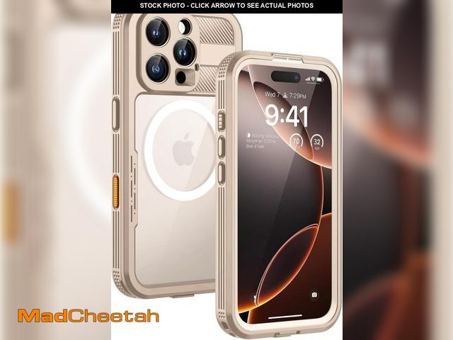 Lot 74-12328384 - Lanhiem Magnetic for iPhone 16 Pro Max Case, IP68 Waterproof Dustproof Case, [Compatible with Magsaf...