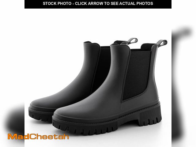 Lot 74-13569291 - Fubotao WomenÃ¢â¬â¢s Short Rain Boots Waterproof Chelsea Rain Boots For Ladies - UNUSED