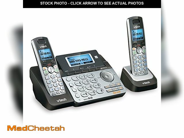 Lot 74-12848140 - VTech DS6151-2 2 Handset 2-Line Cordless Phone System for Home or Small Business with Digital Answer...