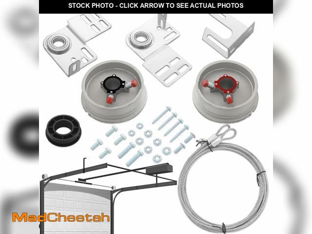 Lot 74-13572370 - MorningRo Garage Door Torsion Spring Kit for 7 Feet High Garage Doors Includes Cable Rollers, Cables...