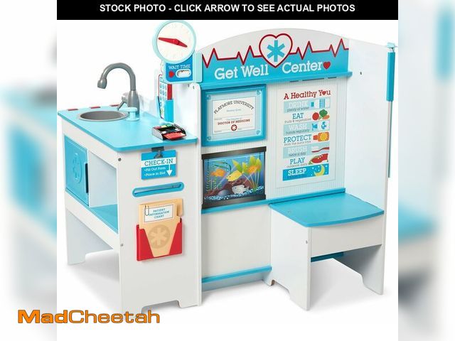 Lot 74-13419609 - Melissa &amp; Doug Wooden Get Well Doctor Activity Center - Waiting Room, Exam Room, Check-In Area -...