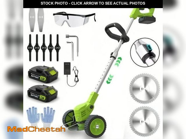 Lot 74-12157491 - Teblint Electric Weed Wacker  Cordless String Trimmer  Weed Eater Grass Trimmer/Edger/Cutter with Wh...