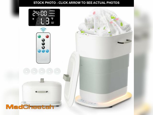 Lot 74-14264388 - Amdele Foldable Towel Warmer 27L,Retractable Portable Towel Warmers Bucket, Time Setting &amp; Auto ...