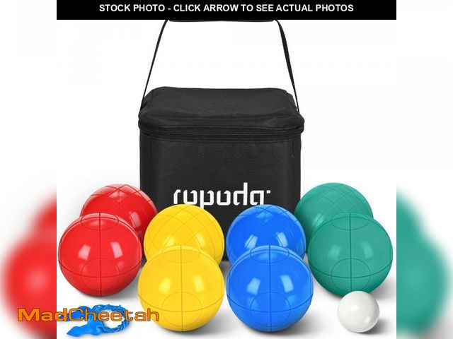 Lot 74-12120358 - ropoda 90mm Bocce Ball Set, Lighter Bocce Ball for Beginners with 8 Balls, Pallino, Case and Measuri...