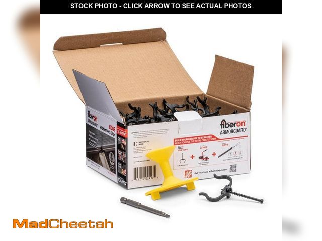 Lot 74-12676552 - CAMO ArmorGuard EDGE Hidden Deck Clip (90-Count) - UNUSED