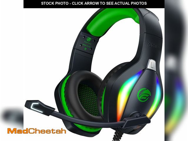 Lot 74-12453247 - Fachixy FC100 Gaming Headset with Microphone for PS4, PS5, Switch, Xbox, PC, Mac, Gamer Headset with...