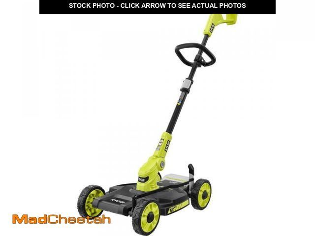 Lot 74-12463130 - RYOBI ONE+ 18V 12 in. Cordless Battery 3-in-1 Mower, String Trimmer, and Edger (Tool Only) - UNUSED