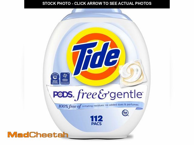 Lot 74-14153772 - PODS Free &amp; Gentle Laundry Detergent Soap Pacs, 112 Count,  PODS Laundry Detergent, Laundry Dete...