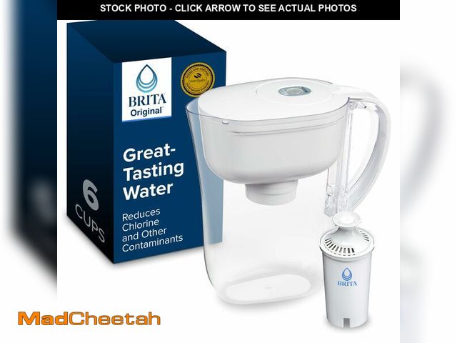 Lot 74-13802334 - Brita Metro Water Filter Pitcher with SmartLight Change Indicator, BPA-Free, Replaces 1,800 Plastic ...