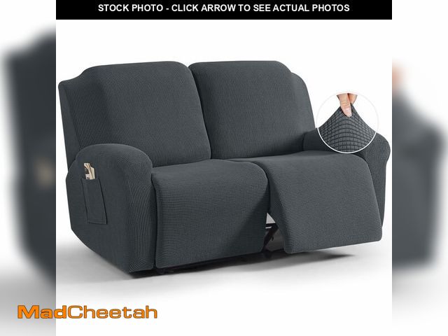 Lot 74-13720302 - TAOCOCO Recliner Loveseat Slipcover, 6 Pieces Dual Recliner Sofa Covers for 2 Seat Dual Reclining Lo...