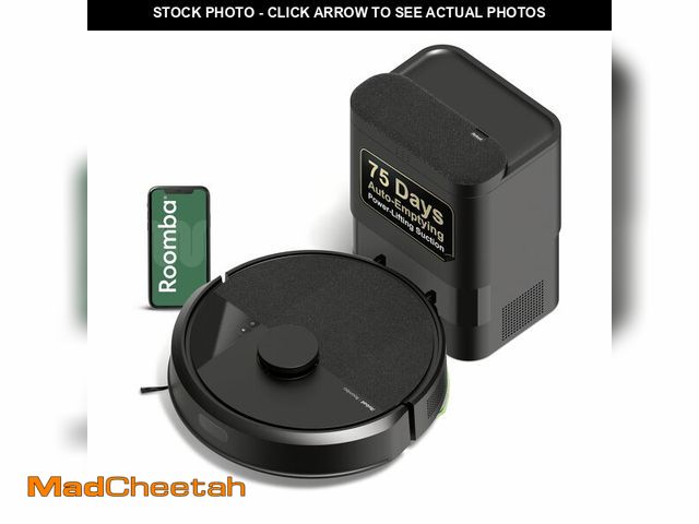 Lot 74-13584676 - iRobot Roomba 105 Vac Robot Vacuum with AutoEmpty Dock - Self-Empties for 75 Days, Easy to use, Inte...