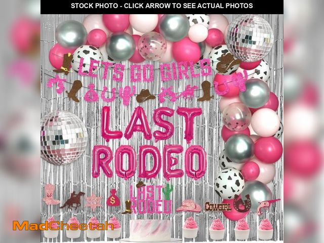 Lot 74-12356484 - Hombae Last Rodeo Bachelorette Party Decorations, Nashville Cowgirl Western Bachelorette Bridal Show...