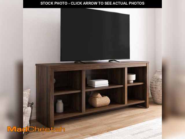 Lot 74-12525271 - Mainstays Parsons TV Stand for TVs up to 50", Canyon Walnut - UNUSED