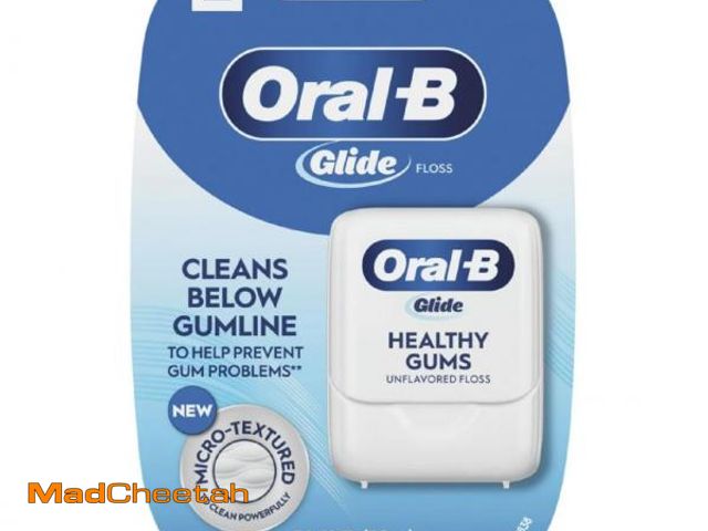 Lot 74-12119125 - Oral-B Glide Healthy gums, unflavored floss 50M (Pack of 6) - USED