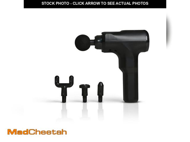 Lot 74-12591820 - BLUZEN 5-Speed Large Percussion Massager with Case Black - UNUSED