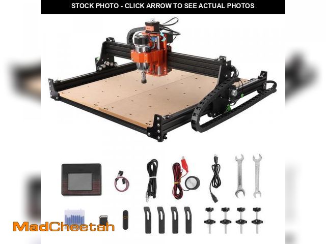Lot 74-12365527 - SKYSHALO 300W CNC Router, 3 Axis GRBL Control, Wood Engraving, Carving, Milling Machine, 15. 75x15. ...