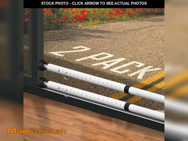 Lot 74-13718558 - PBHEPJ Sliding Door Security Bar, 18.5-51 inch Adjustable Patio Door Security bar with Rubber Tips, ...