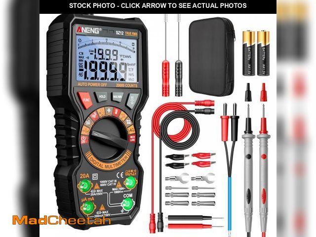 Lot 74-12111135 - ANENG Multimeter,TRMS 20000 Counts Magnetic Digital Tester with High Resolution Auto Ranging MAX/MIN...