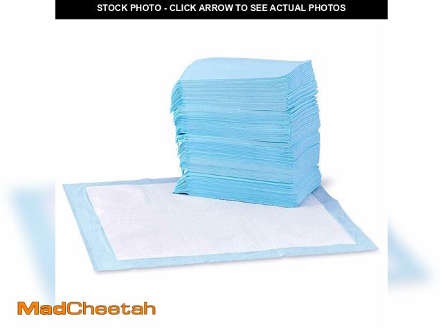 Lot 74-13622357 - Basics Leak-Proof Dog and Puppy Potty Training Pee Pads with Quick-Dry 5-Layer Super Absorbent Desig...