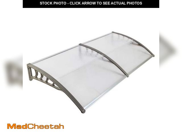 Lot 74-14313043 - Sunocity 80 in. x 40 in. Outdoor Front Door Window Awning Patio Canopy Rain Cover UV Protected Eaves...