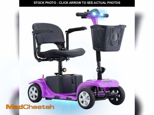 Lot 74-12799684 - SKMC 4 Wheel Mobility Scooter,Mobility Scooter for Adults, Senior, Electric Powered Chargeable Devic...