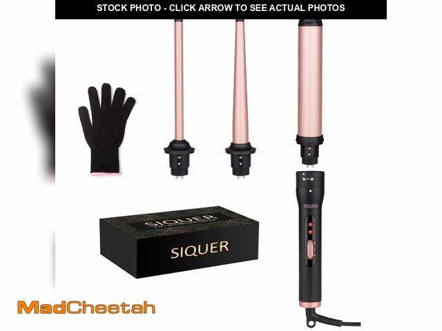 Lot 74-14276026 - 3 in 1 Curling Wand Set - SIQUER Hair Waver Curling Iron for Women with 3 Interchangable Ceramic Bea...
