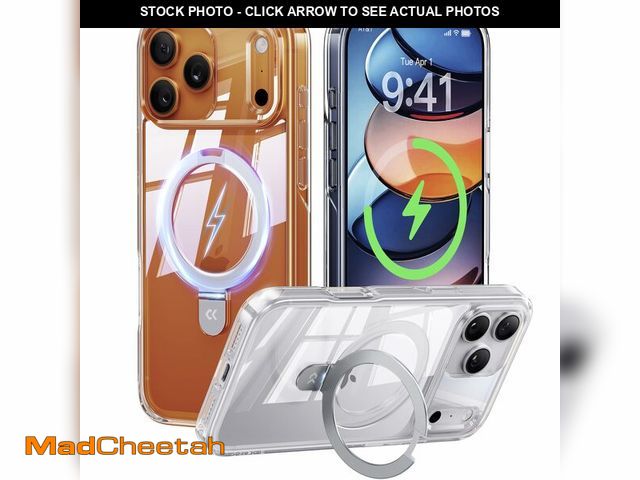 Lot 74-13541288 - CASEKOO Ultra Magnetic Stand for iPhone 17 Pro Max Case Clear [Compatible with MagSafe] [16FT Milita...